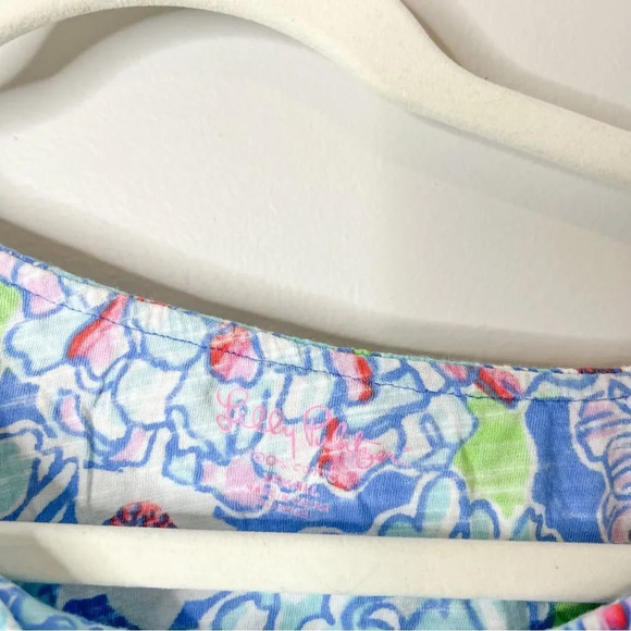 Lilly Pulitzer Worth Blue May Flowers Wynne Top - Picture 8 of 8
